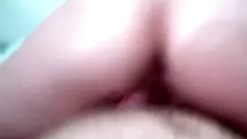 HD POV of pretty blonde with pink pussy being pleasured on bed
