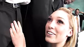 Lily LaBeau in a wild interracial gangbang with black men
