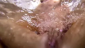 Czech beauty Satin Bloom's sensual shower masturbation