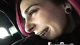 Joanna Angel's affection for limo drivers in reality porn